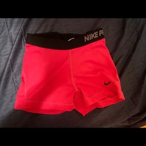 Pink nike spandex